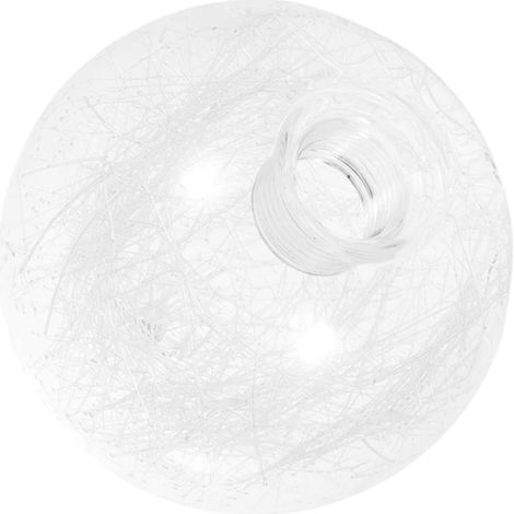 1 Abat-Jour Verre,Globe Rond,Diamètre 12cm,Base G9,Lampe Table Salon