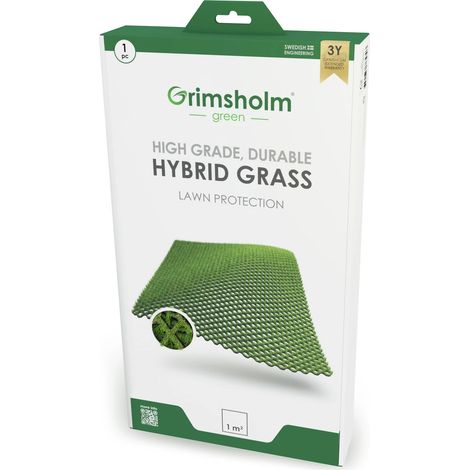 Grimsholm - Rinforzo Prato Erba Sintetica 1x1 m con 10 Perni per Giardino