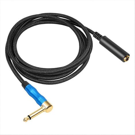 Verlängerungskabel für Gitarre und Verstärker, 6,35-mm-Klinkenstecker, 1,8 Meter, für Kopfhörer und Effektpedale, hochwertiges Audiokabel, robuster Stecker, für Studio- oder Bühneneinsatz. (1/5)