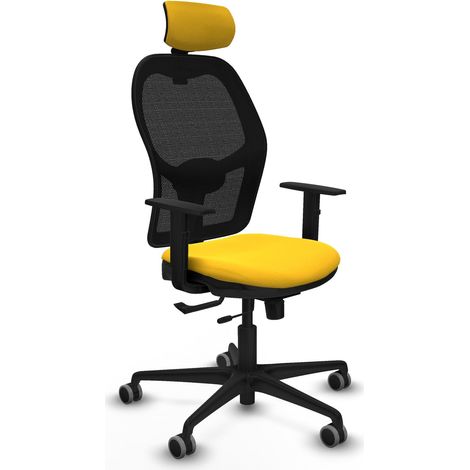 Chaise de bureau piqueras y crespo Jorquera support lombaire appui tête (1/2)
