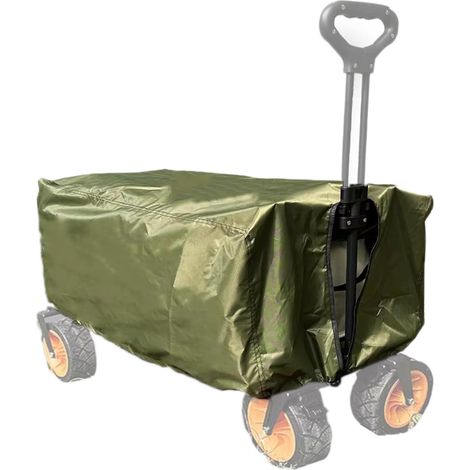 Housse pour chariot de jardin, pliable, imperméable, anti-UV, anti-poussière, 210D Oxford (vert) (1/5)