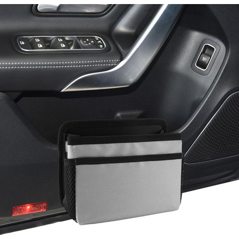 Poubelle Voiture Pliable Compacte – Petite Accessoire Intérieur Pratique pour Porte Latérale et Sièges,Économe d’espace, Idéal pour Gadgets Auto & Voyage – Mini Poubelle Fixable et Organisée