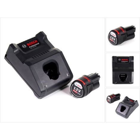 Bosch GAL 12V-40 Professional chargeur rapide pour batteries 12V ( 1600A019R3 ) + 3,0 Ah batterie ( 1600A00X79 ) (1/5)