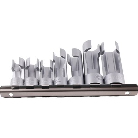 7pc Fuel Line Socket Set for Brake Line Sensor Removal 10-19mm Chrome Steel Tool (1/5)