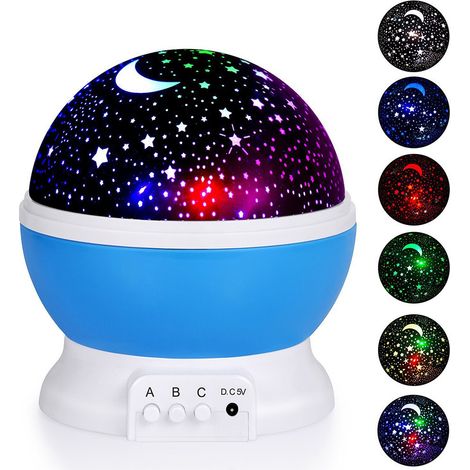 Lampe de table avec projecteur galactique, veilleuse, couleurs réglables. (1/5)