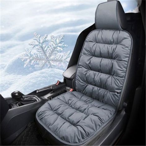 Coussin Siège Auto - Dossier Et Assise - Universel Pour Voiture Camion SUV Pick-up - Thermique Polyester Antidérapant - 1 Pièce (1/5)