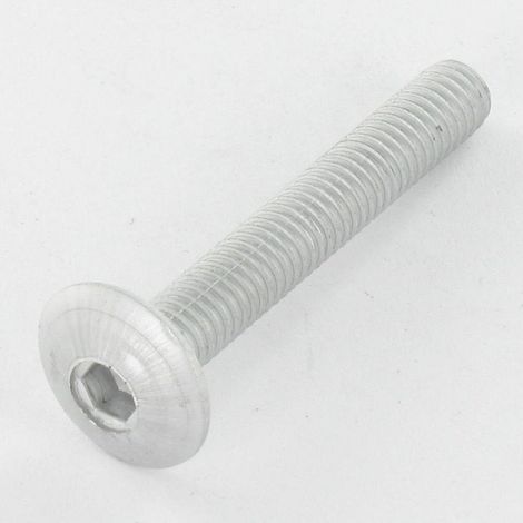 Vis Poelier M6X35 Filetée sur 9 Clé de 4 HC4 Acier zingué-10 pièces (1/3)