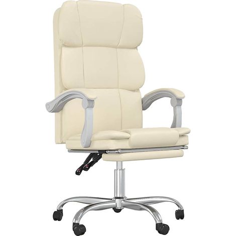Maison Exclusive - Silla de oficina reclinable cuero sintético cr (1/5)