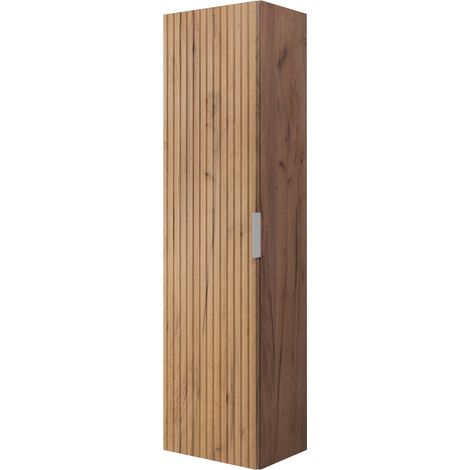 Colonna da bagno, Rovere Craft, 35 x 136 x 27 cm, maniglia argento (1/5)