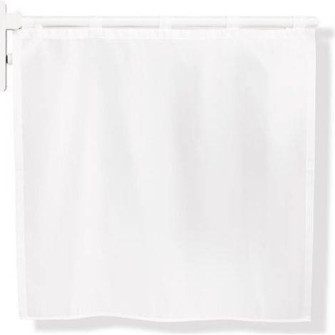 Rideau de douche SERIE 801 light Dekor uni blanc vert pomme