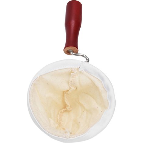 Filtre à Café en Flanelle Réutilisable pour Méthode à Froid et Drip, Sachet Filtrant avec Poignée, Diamètre Intérieur 86mm (1/5)