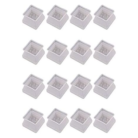 Patins de protection pour pieds chaise, carrés en silicone meubles (1/5)