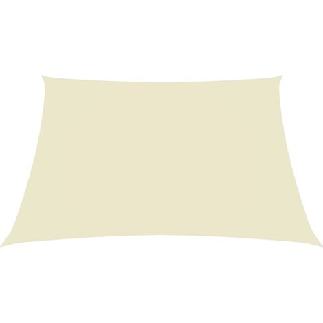Voile d'ombrage, Protection Solaire, pour Jardin Terrasse Extérieur, Tissu Oxford carré 4x4 m Crème OIB8307E (1/5)