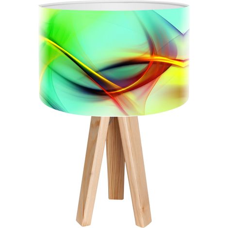 Lampe de chevet magic of color foto-050 - Bois clair, multicolore (1/3)