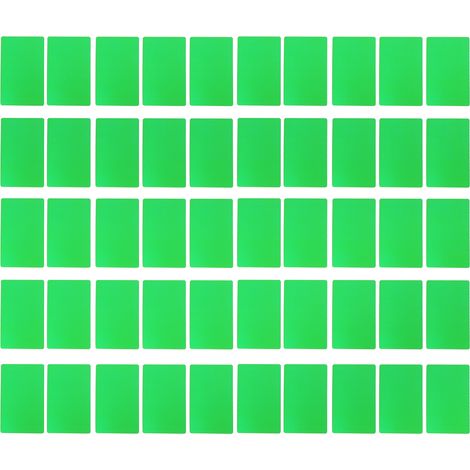 50 Cartes de Visite en Aluminium Résistantes à l'Eau - Gravure Laser Professionnelle pour Entreprise - Lot de 50 - Vert (1/5)
