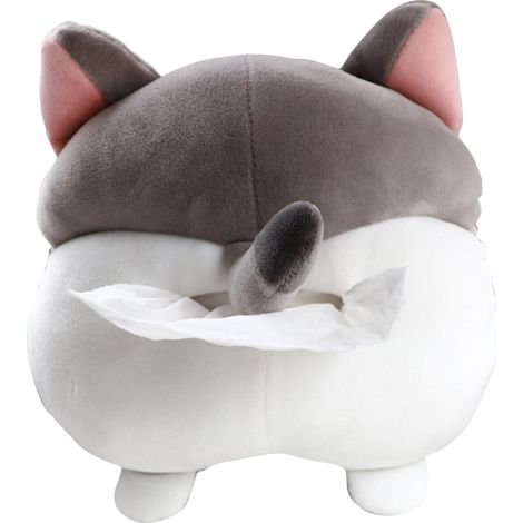 Boîte à mouchoirs pour voiture, jolie boîte à mouchoirs, boîte à mouchoirs pour dossier de siège, accessoire de voiture adorable, boîte à mouchoirs décorative et de rangement pour voiture (motif chat) (1/5)