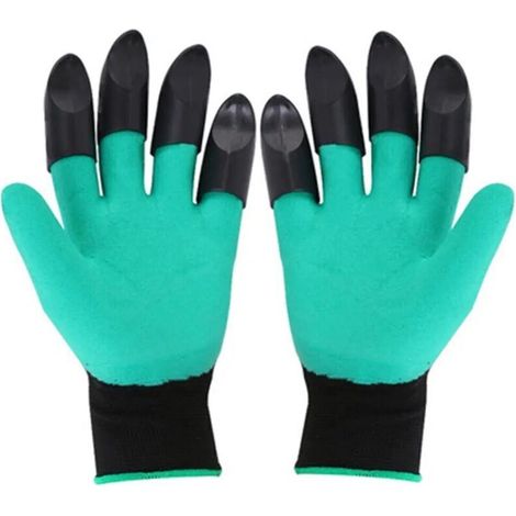 Gants pour creuser, jardiner, tremper, travailler, griffer, planter des fleurs de légumes et tirer de l'herbe (1/5)