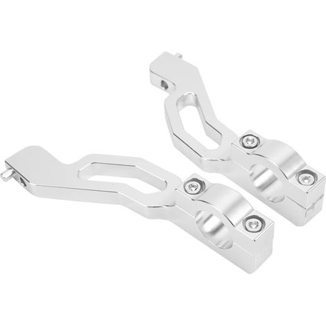 Kit di montaggio in alluminio (argento) per paramani da motoslitta Polaris 600/800/850 (1/2)