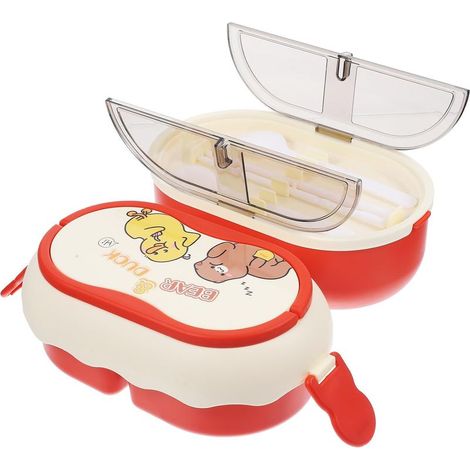 Boîte à repas Bento réutilisable double compartiment GALPADA, en (1/5)