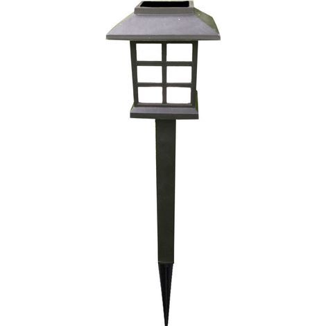 Lampe Solaire Carrée Jardin Chemin, LED Lumière Chaude, Lampe à Piquer Pelouse Extérieure, Décoration Terrasse Villa (1/5)
