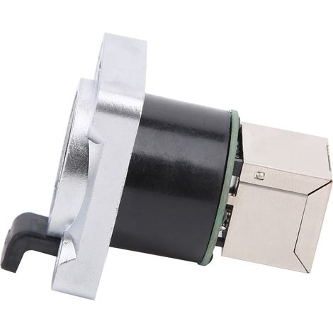 Connecteur RJ45 coudé, étanche, isolant rond, matériau PA, fiche aviation YTRJ45 (1/5)