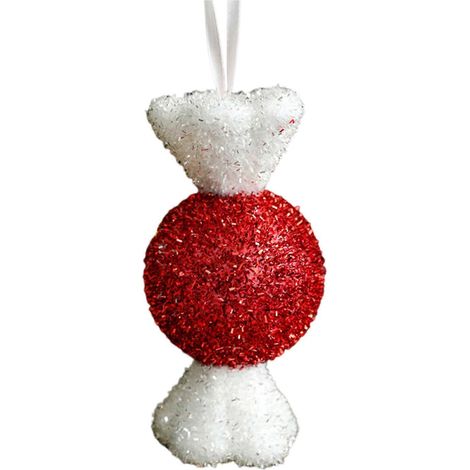 Noël bonbon décoration mousse menthe poivrée bonbon sucre d'orge décoration de Noël DIY suspendu au sapin pendentif pour décoration de fête (1/5)