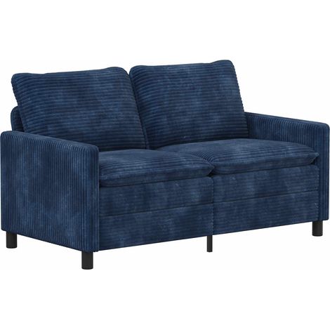 Divano Blu navy 156 x 81 x 87,5 cm Poliestere vidaXL (1/5)