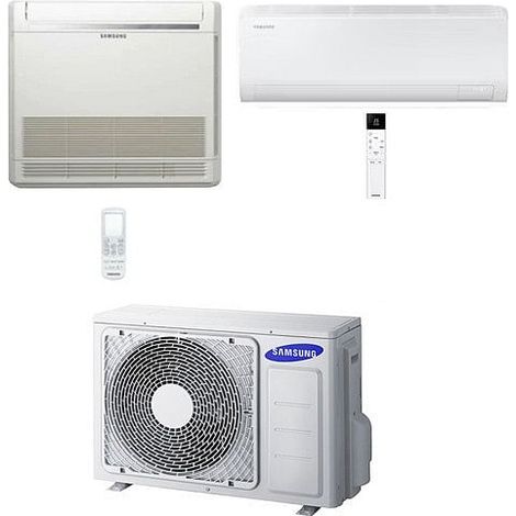 Climatizzatore Condizionatore Samsung Console + Cebu S2 Wifi R32 Dual Split Inverter 12000 + 12000 BTU con U.E. AJ050TXJ2KG/EU Classe A+++/A++ (1/5)