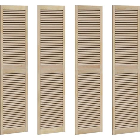 Maison Exclusive - Porta per Armadio con porta 4 pcs Naturale 201 x 2,1 x 49,5 cm