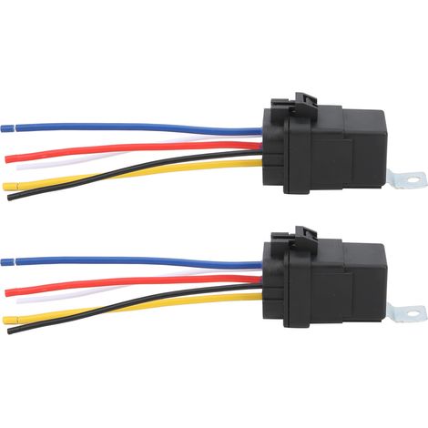 2 relais clignotants de voiture avec douille, étanches, 12 V CC, 40 A, JD2912-1Z (1/5)