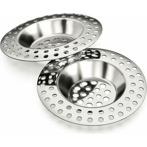 Kitchen Helpis Filtre 14g, Lot de 2, pour Tous Les DRAINS, Filtre Cuisine, Filtre , Grille a, bonde Baignoire, Filtre Douche, Grille Cuisine, bonde lavabo, bonde Douche ,ladacèe (1/5)