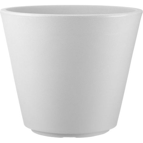 Vaso Rotondo per Piante Grandi Indoor e Outdoor Tera Ribeira Chalk Ø49 cm in Plastica Bianco Gesso