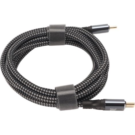 Câble USB C Mâle à Mâle 240W PD 2.0, 200cm, Transfert Données 480Mbps (1/5)