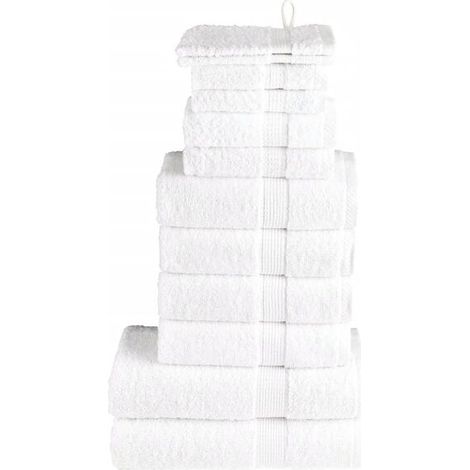 Ensemble de 12 serviettes blanches de qualité supérieure SOLUND (1/5)