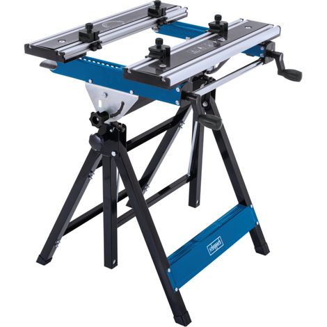 Scheppach – Etabli modulable pliant mobile UWB1000 – Charge max 100 kg – Hauteur de travail 770 à 1070 mm – Surface de travail 602x145 cm