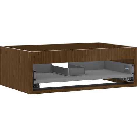 Mexen Box-A cuerpo del armario bajo lavabo 70 cm, 1 cajón, nogal - 91AX0-0700-235-1-86 (1/4)