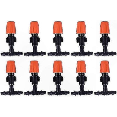 10-Piece Adjustable Nozzles for Gardening, Agriculture, and Public Green Spaces (Orange)
