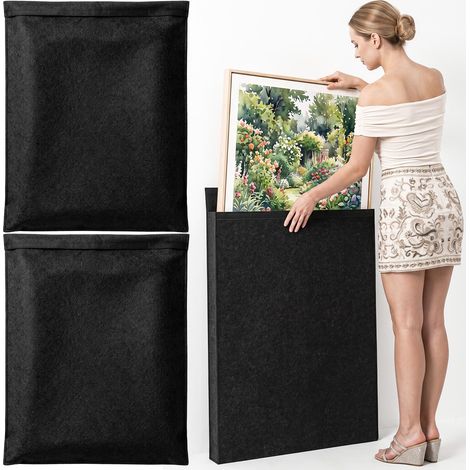 Lot de 2 housses de transport pour cadre en feutre 76x102cm – pochette de protection réutilisable (1/5)