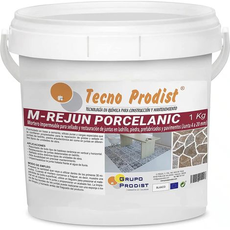 TECNO PRODIST M - Rejun Porcelanic - Mortero para Lechada Impermeable (Junta 4 a 20MM)