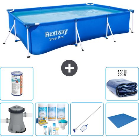 Bestway Piscina Bestway Steel Pro Rettangolare - 300x201x66 cm - 8-pezzi  S21571 (1/5)