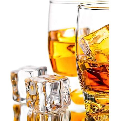 Cubitos de hielo decorativos transparentes, 20 unidades, cubitos de hielo de plástico de 3 cm, cubitos de hielo decorativos de acrílico transparente, cubitos de hielo decorativos de cristal. (1/5)