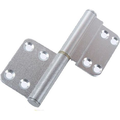 6Pcs Charnières Porte Placard Charniere Inox avec Vis, Charniere Portes Pliantes Intérieures et Extérieures, Charnières Meuble Armoire, Chambre à Coucher, Fenêtre, Cabinet
