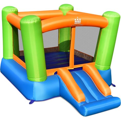 Château Gonflable avec Trampoline Grand Trampoline et Toboggan pour Enfants 250 x 195 x 141 cm (sans gonfleur) Maison Chic (1/5)