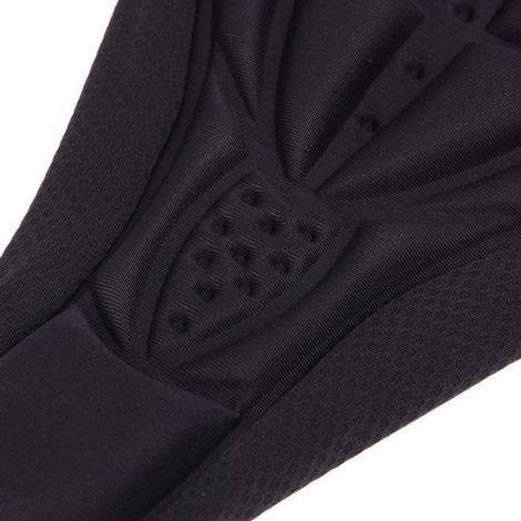 Housse de selle de vélo en silicone et gel, noire Étiquette (1/5)