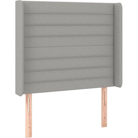 Maison Exclusive - Testiera ad Orecchio Grigio Chiaro 93x16x118/128 cm in Tessuto