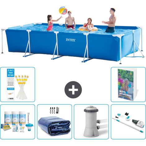 Rechteckiger Frame Pool - 450x220x84 cm - 7-teilig S165