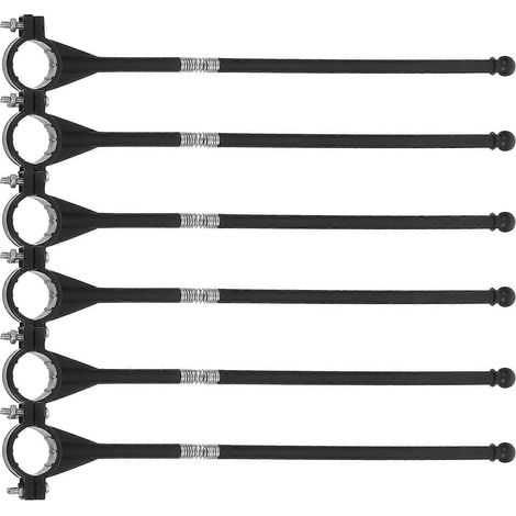 Mâts de drapeau en plastique pour guidon de vélo, lot de 12. (1/5)
