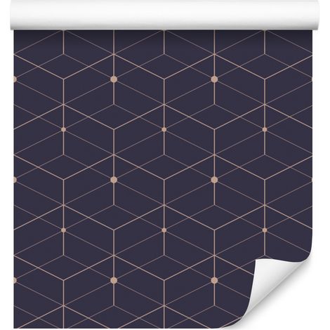 Papier peint à motif géométrique moderniste pour salon et chambre 50x1000 cm (1/5)