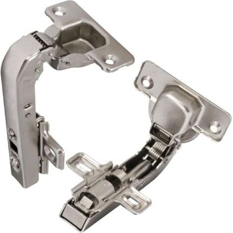 Charnières invisibles 90° clipsables pour meuble d'angle – Lot de 2 avec amortisseur et clip – Ouverture de montage 35mm - 35mm-INHHUB (1/5)