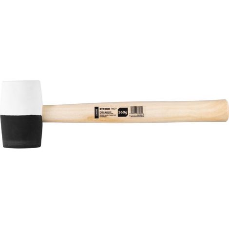 Hammer Strend Pro HM232, 560 g, 300 mm, Gummi, BlackWhiteHead, Holzgriff